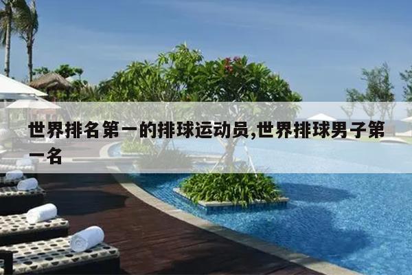 世界排名第一的排球运动员,世界排球男子第一名