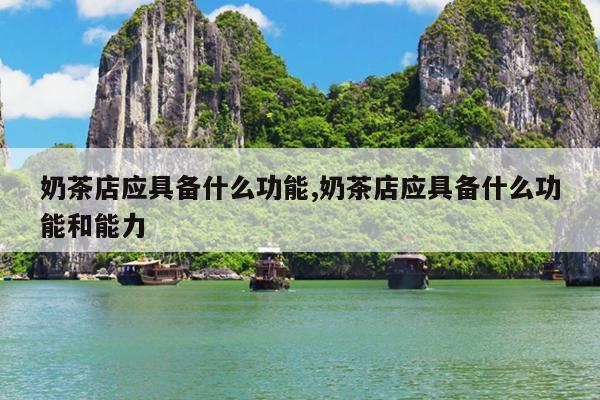 奶茶店应具备什么功能,奶茶店应具备什么功能和能力