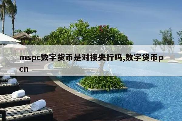 mspc数字货币是对接央行吗,数字货币pcn
