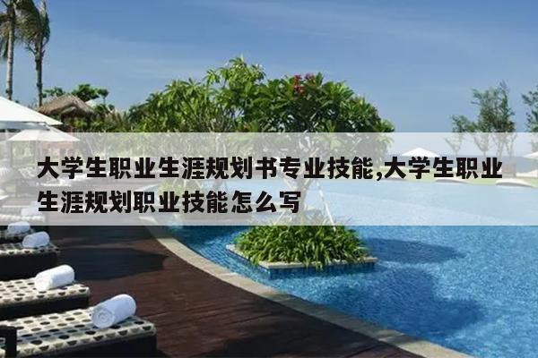 大学生职业生涯规划书专业技能,大学生职业生涯规划职业技能怎么写