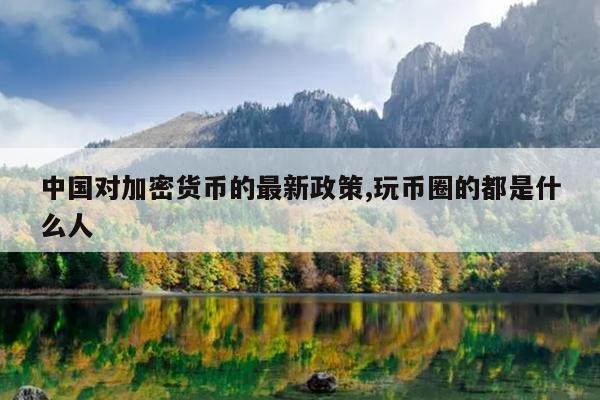中国对加密货币的最新政策,玩币圈的都是什么人