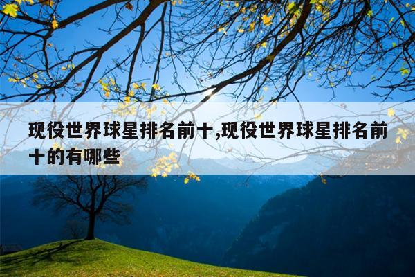 现役世界球星排名前十,现役世界球星排名前十的有哪些