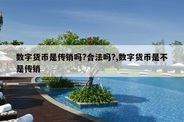数字货币是传销吗?合法吗?,数字货币是不是传销