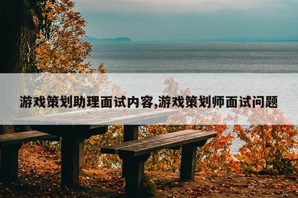 游戏策划助理面试内容,游戏策划师面试问题