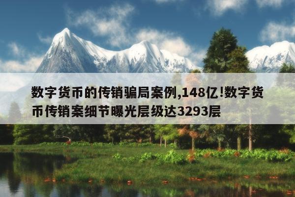 数字货币的传销骗局案例,148亿!数字货币传销案细节曝光层级达3293层
