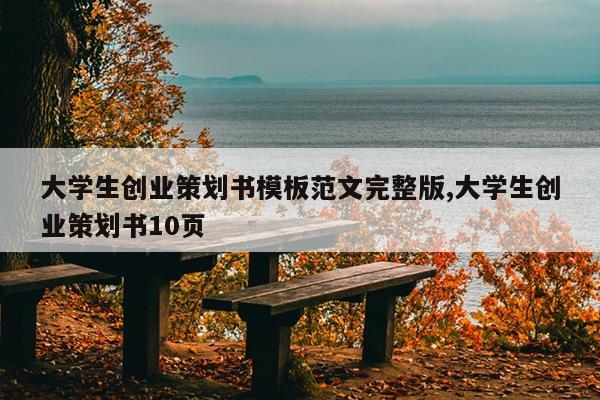 大学生创业策划书模板范文完整版,大学生创业策划书10页