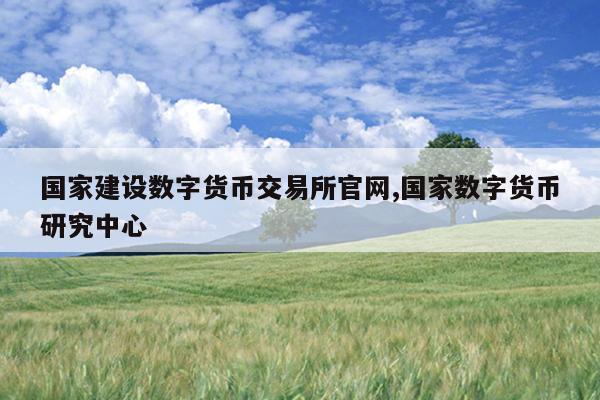 国家建设数字货币交易所官网,国家数字货币研究中心