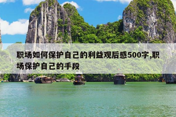 职场如何保护自己的利益观后感500字,职场保护自己的手段