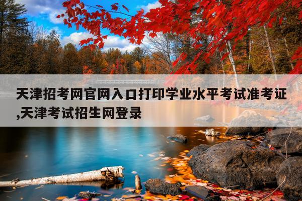 天津招考网官网入口打印学业水平考试准考证,天津考试招生网登录