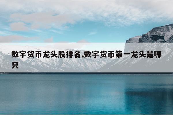 数字货币龙头股排名,数字货币第一龙头是哪只