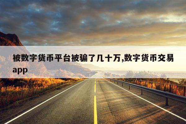 被数字货币平台被骗了几十万,数字货币交易app