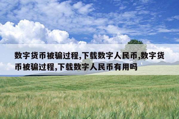 数字货币被骗过程,下载数字人民币,数字货币被骗过程,下载数字人民币有用吗