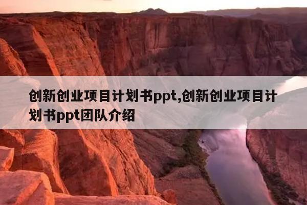 创新创业项目计划书ppt,创新创业项目计划书ppt团队介绍