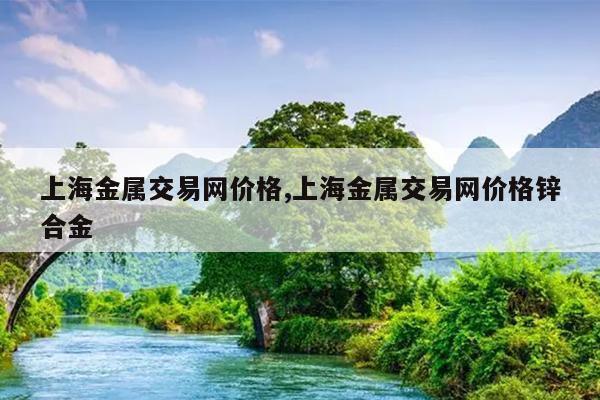 上海金属交易网价格,上海金属交易网价格锌合金