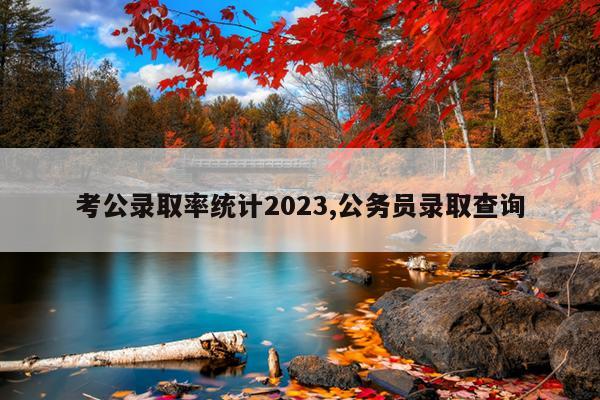 考公录取率统计2023,公务员录取查询